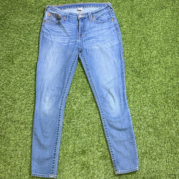 True Religion Women's Blue Skinny Jeans - Picture 1 of 7
